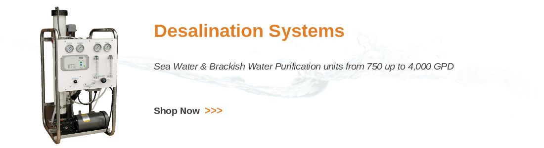 Sea water and brackish water desalination systems