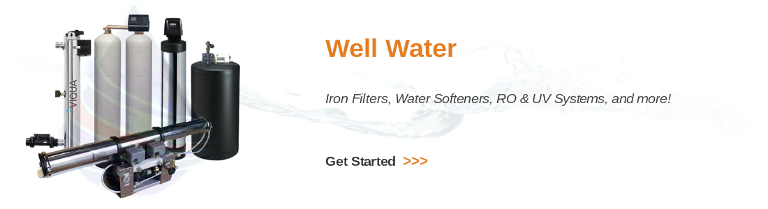 Whole house well water treatment for iron, manganese, sediment