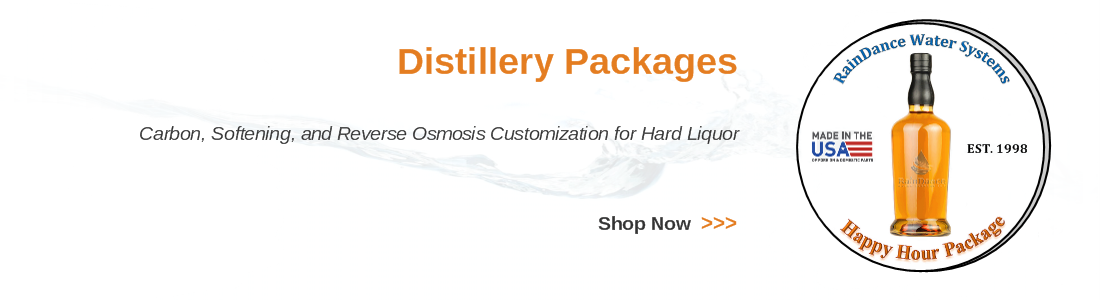 Custom water filters and reverse osmosis purification for craft distilleries and liquor making.