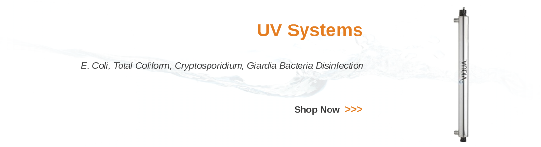 Whole house UV bacteria disinfection systems